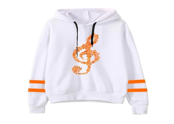 

hoodies women musical notes long sleeve hoodie sweatshirt hooded pullover blouse plus size sudadera mujer3414543, Black