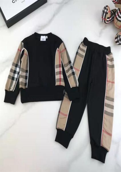 

kid fashion clothe black baby boy designer sport clothing sets 90150 cm child toddler summer clothes 2022258w6021721, White