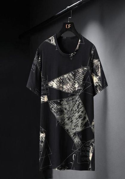 

oversized men summer t shirt male shortsleeved cool printed loose casual big size tee248s8915117, White;black