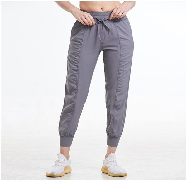 

1074 gym sport relaxed lady loose yoga pants women workout joggers with pocket fitness track pants women sports wear for women gym3688347, Black;white