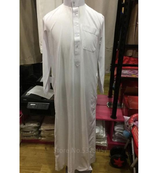 

muslim fashion men islamic shirts kaftan middle east abaya saudi arabic pakistan thobe long robe gown jubba ramadan ethnic9895679, White;black