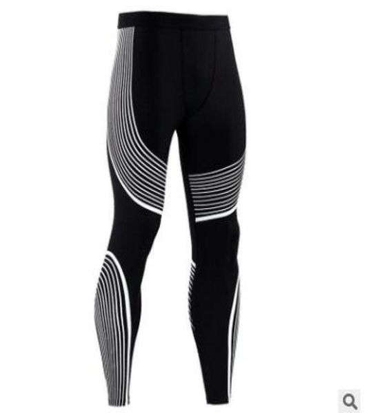 

fashion mens gym compression leggings sport training pants men running tights trousers men sportswear dry fit jogging pants with s8016429, Black