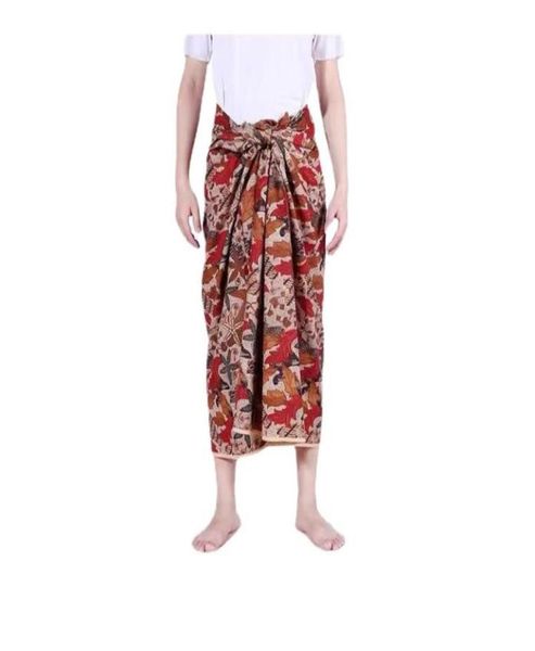 

ethnic clothing southeast traditional sarong men women myanmar longyi tamane skirt thailand thai sinh malaysia longi longgyi lungi9538230, Red