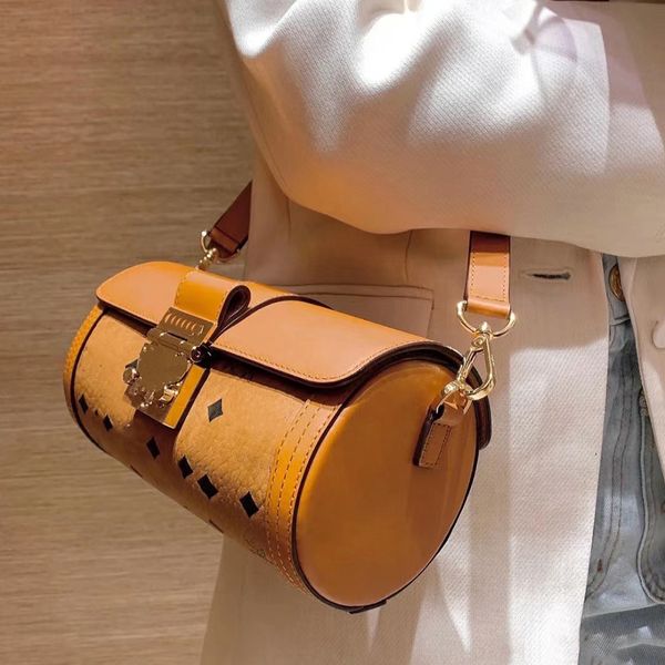 

women shoulder bag cylindrical tote designer shoulder crossbody mini underarm bags luxury messenger wallet portable purses axillary package
