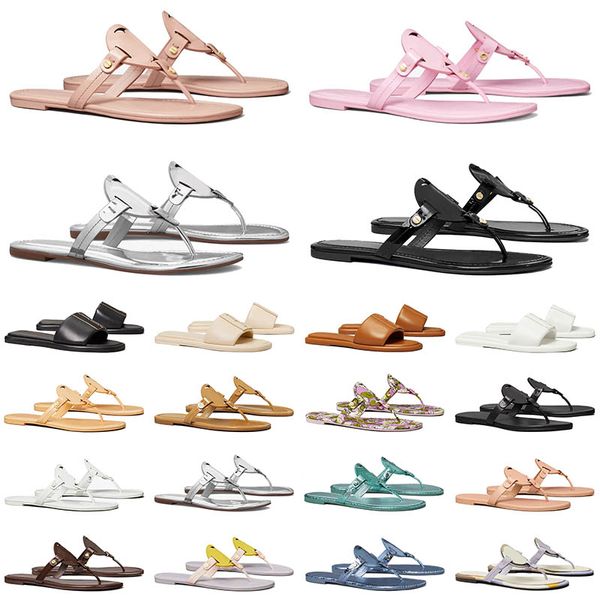 

platform slides designer womens tb sandals embossed leather slide womens sandal patent black white miller metallic snake luxurys sliders fli