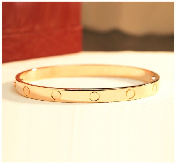 

love bracelet carti bracelets wedding bangle boyfriend braclets personalisiertes armband bangles yellow gold braclet pulsera oro b4532897, Black