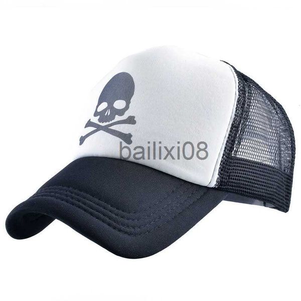 

ball caps men women plastic skull print camouflage sunshade baseball mesh cap summer outdoor sports sunscreen hip hop adjustable hats p48 j2, Blue;gray