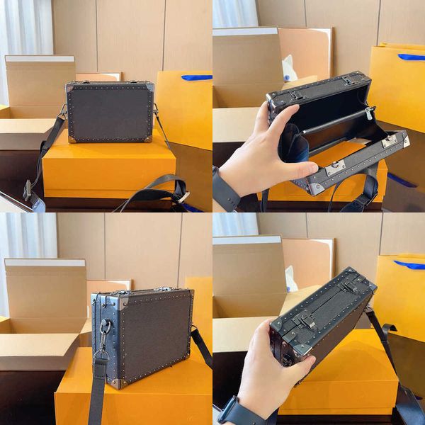 

small box bag designer handbag crossbody purse women vintage old flower print shoulder bags leather messenger tote bag 230725