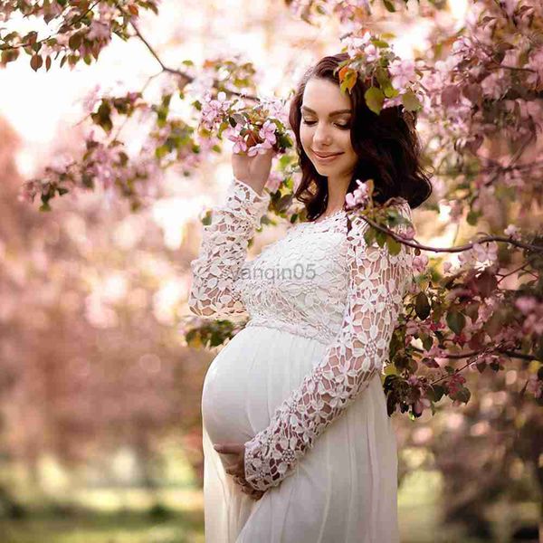 

maternity dresses new maternity pgraphy dresses for baby shower party long pregnancy shoot dress cute pregnant women maxi gown p prop hkd230, White