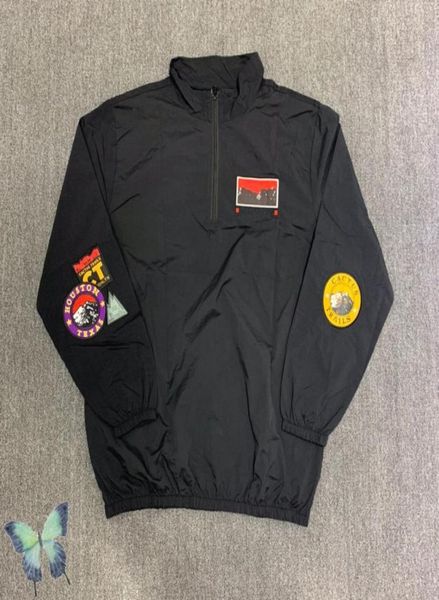 

halfzip windbreaker embroidered trench jackets coats01236949759, Black;brown