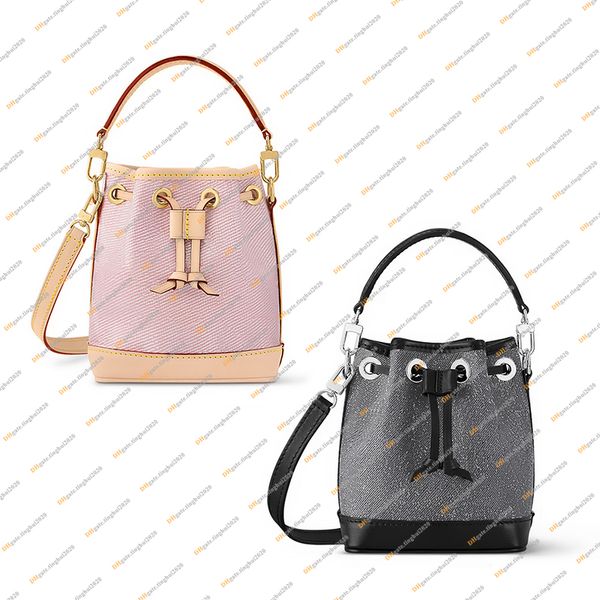 

ladies fashion casual designe luxury nano noe bucket bag shoulder bags crossbody handbag tote messenger bag mirror quality m46449 m82427 pou