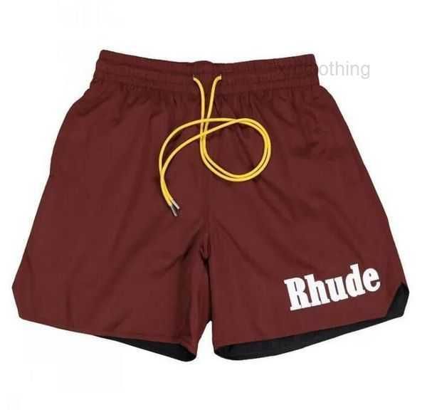 

rhude mens mesh shorts fashion men women casual reflective skateboard hip hop beach rhude pocket white border short black blue red green siz, White;black