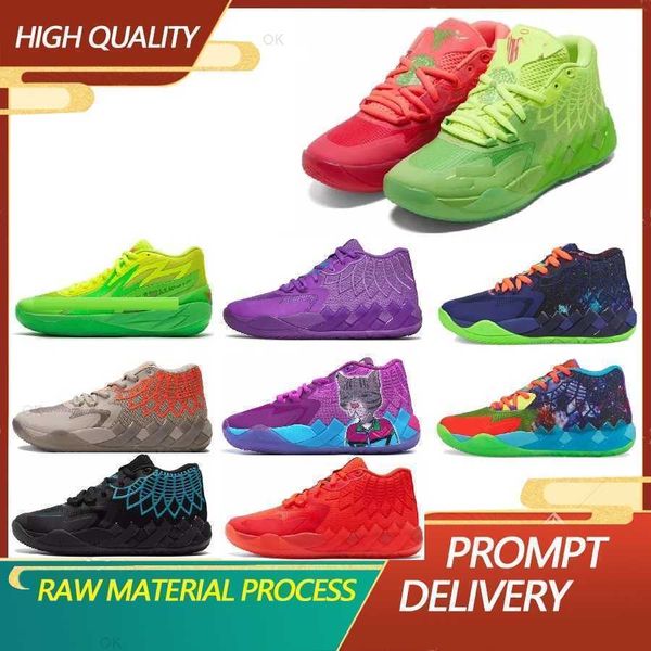 

2023 lamelo ball shoes mb1 rick and morty of men women gym shoes queen city of melo basketball shoes melos mb 2 low trainers shoe for kids s
