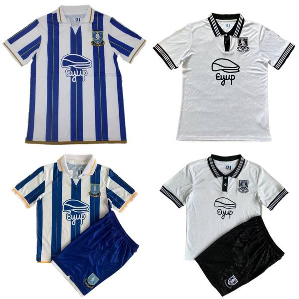 

2023/24 sheffield wednesday soccer jerseys 2024 vaulks wilks gregory shirts mens bannan windass paterson smith football uniforms kids kit, Black;yellow