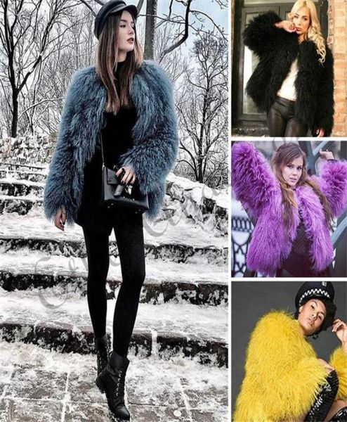 

ethel anderson women lamb fur coat tan sheep fur coats short whole skin jacket 50cm mongolia sheep midwaist length2972754, Black
