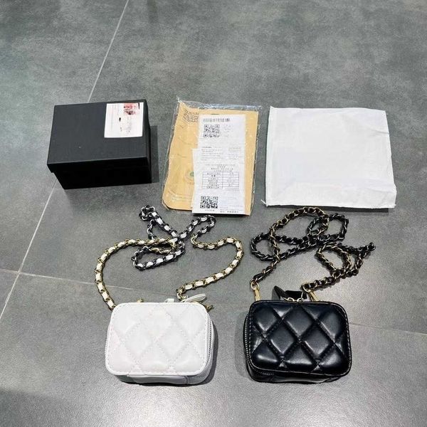 

Bags Dinner bags dinner bag 2022 new fashion versatile box small square fragrance wind Single Shoulder Messenger Bag Ling lattice chain female, Black10