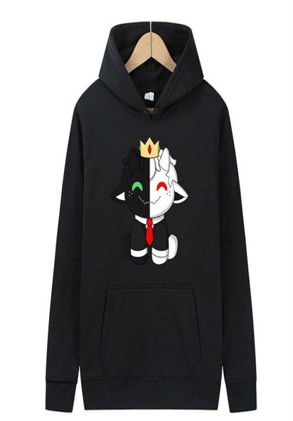 

men039s hoodies sweatshirts 2021 product net red ranboo doll anime print hoodie men and women european american fashion casua4491664, Black