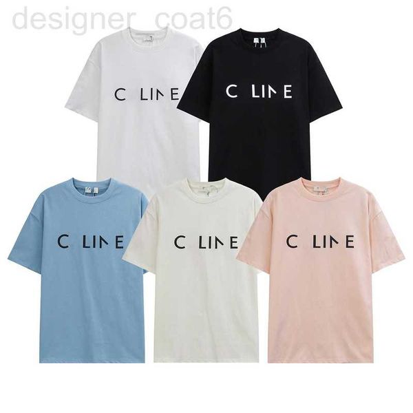 

women's t-shirt designer women's t-shirt designer high edition luxury cel classic basic letter printing men's and loose short, White