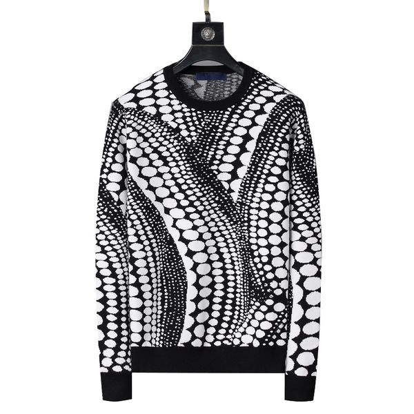 

mens designers knitwear sweater for autumn winter long sleeve designer hoodie hip hop sweatshirts embroidery knitwear jumper hand-knit flowe, White;black
