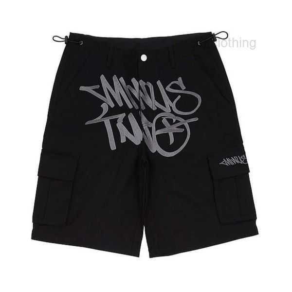 

minus two cargo shorts y2k summer men streetwear casual high waist wide leg baggy oversize cargo gym short pants hip hop track minus two clo, White;black