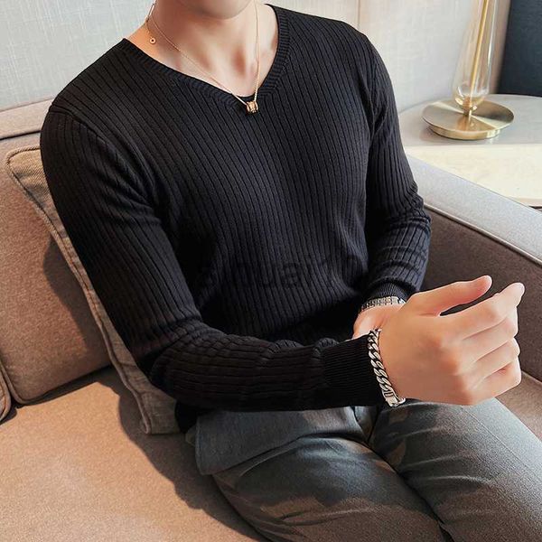 

men's sweaters plus size 4xl high elastic v neck basic sweaters for men clothing 2023 simple slim fit long sleeve knitted pullovers pul, White;black