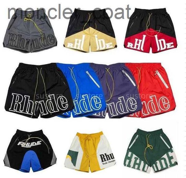 

rhude mens shorts athletic casual mesh short men womens classic beach fashion luxury designer casual street hip hop couples basketball shorp, White;black