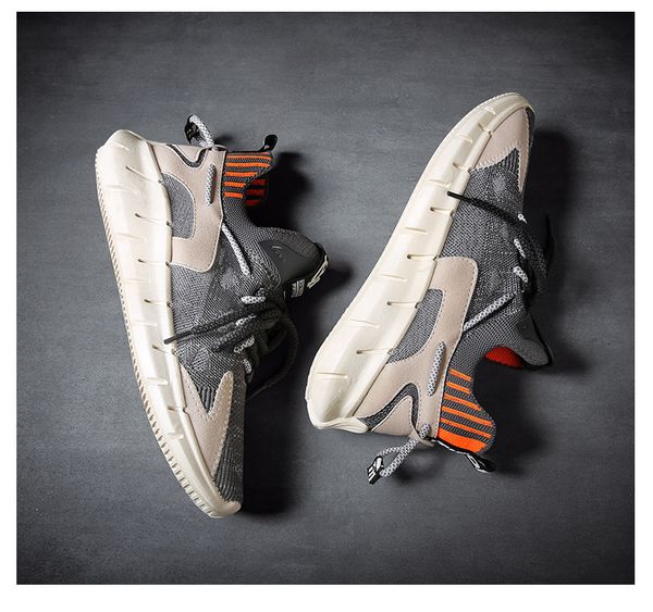 

men running shoes black white grey fashion mesh lace-up breathable walking classic casual shoe mens trainers sport sneakers