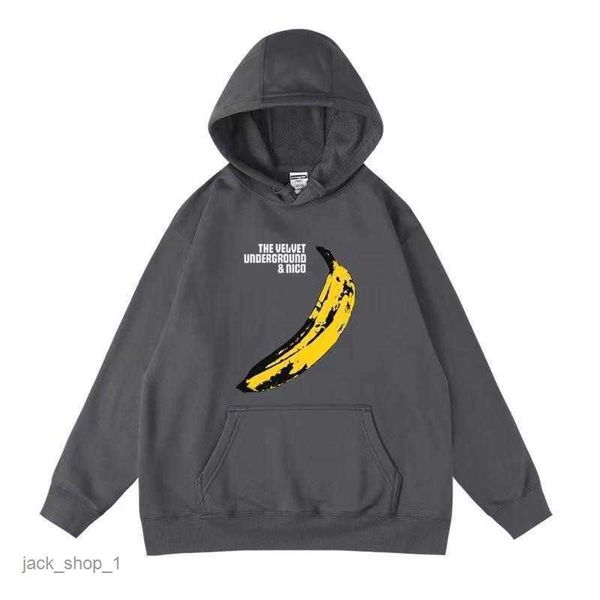 

designer clothing fashion sweatshirts palmes angels back letter banana print relaxed casual men's women's hooded trendy sweatshirt, Black