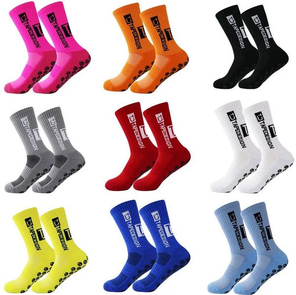 

new anti-slip soccer socks men women outdoor sport grip football socks mens apedesign, Black