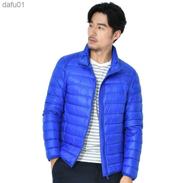 

2022 men ultralight jacket white duck down jacket mens down jackets outdoors winter male casual down jacketcoat 9 colors 002 l230520, Black