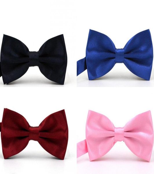 

solid colors wedding bow tie trumpet bow ties for weddings fashion man and women neckties mens bow ties leisure neckwear bow1390870, Red;black