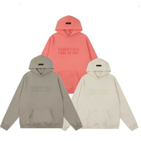 

new esential season 8 double high street flocked hoodie, Black