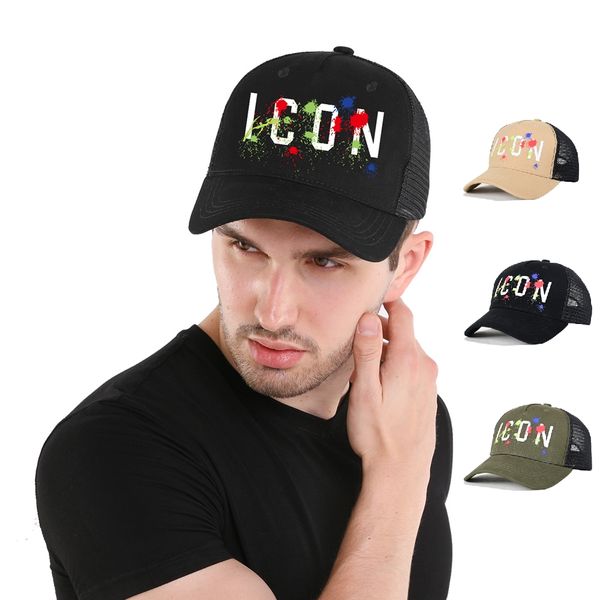 

hat brim icon designer new baseball cap fashion outdoor mens women travel curved cotton adjustable summer sports casual breathable sun hat b, Blue;gray