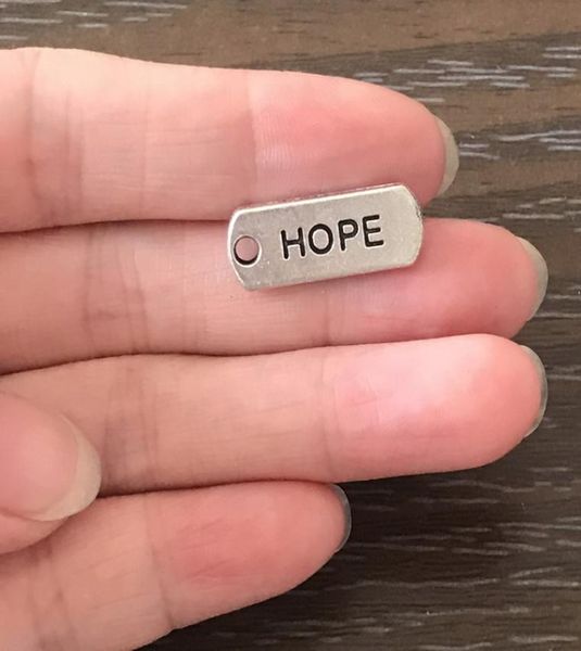 

diy jewelry hope charms antique silver tone hope charms hope pendant for charm bracelet necklaces earrings zipper pulls bookma3313083, Bronze;silver