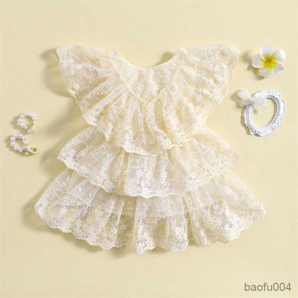 

girl's dresses ma baby gaun pesta bayi perempuan gaun putri bayi baru lahir renda motif bunga ruffle tutu untuk pesta pernikahan ulang, Red;yellow