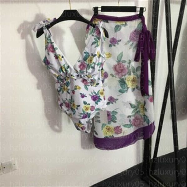 

bikini designer swimwear women bathing suit swim suits rose flower printed ruffle halter one piece swimsuit covering skinny beach half skirt, White;black