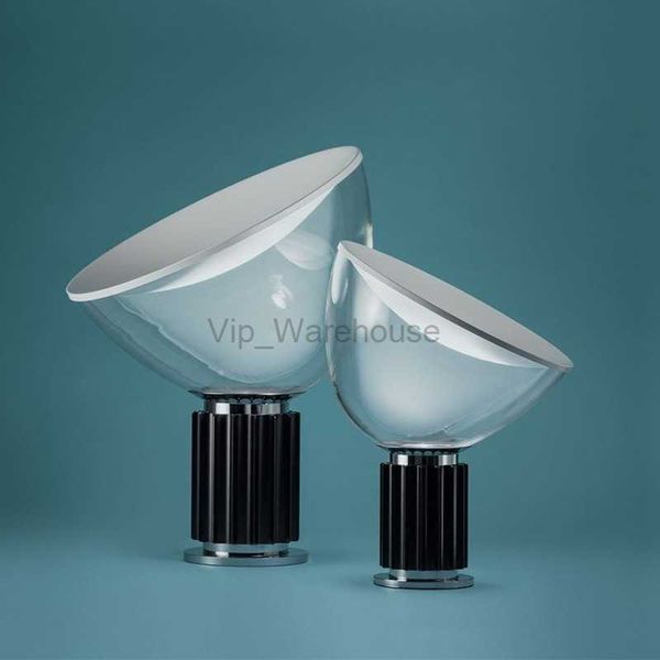 

Taccia Italian Radar Glass Shade LED Table for Bedroom Bedside Living Room Nordic Home Decor Lights Flexible Desk Lamp HKD230808