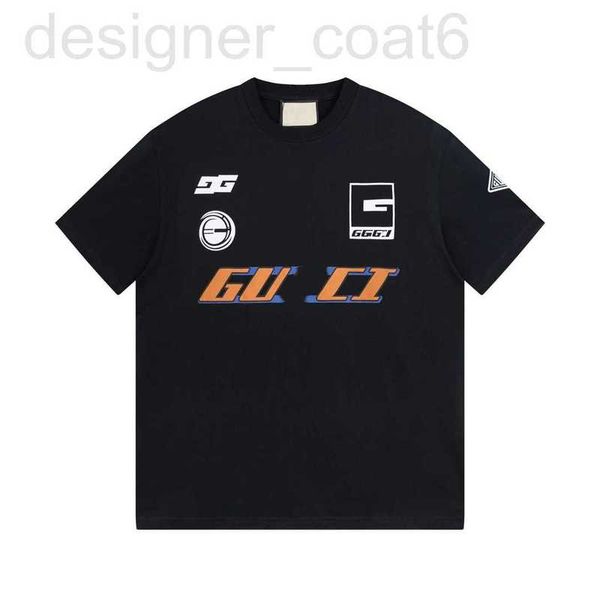 

women's t-shirt designer women's t-shirt designer high version new luxury fashion foam printing men's and loose shoulder drop, White