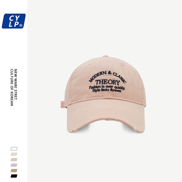 

ball caps hat men and women street ripped baseball cap korean letter allmatching embroidered soft peaked 230808, Blue;gray
