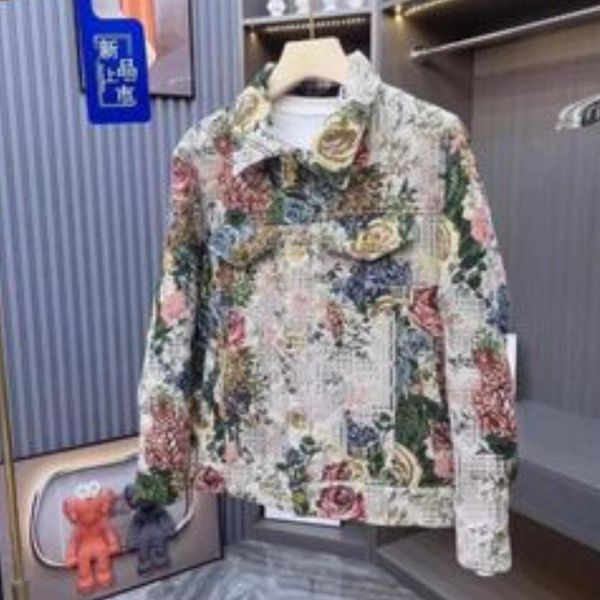 

men's jackets new luxury letter casual fashion mens women's denim jacket coat brand designer jeans jackets clothes, Black;brown