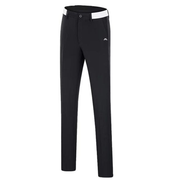 

summer men039s golf pants quickdrying breathable pure color sports casual pants golf apparel 2111124836680, Black