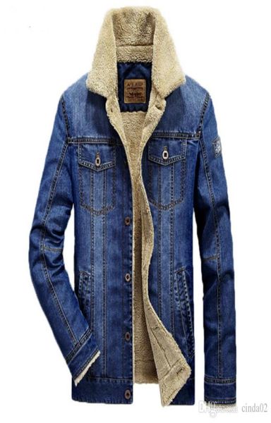 

m4xl men jacket and coats clothing denim jacket fashion mens jeans jacket thick warm winter outwear male cowboy9676319, Black;brown