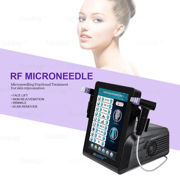 

professional radiofrecuencia facial lift machine fractional rf microneedling gold microcrystalline micro needle device for anti-aging acne r