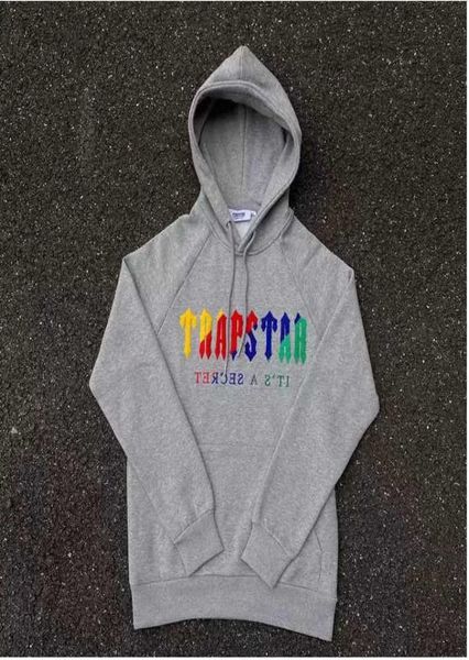 

hoodie full tracksuit rainbow towel embroidery decoding hooded sportswear men and women sportswear suit zipper trousers size xl6172451, Gray