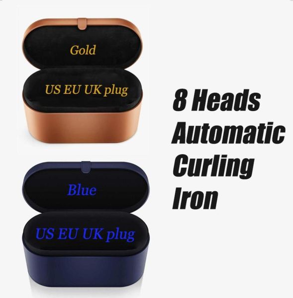 

bluegoldrose red 8 heads multifunction hair styling device hairdryer automatic curling iron for rough and normal usukeu plug9743272