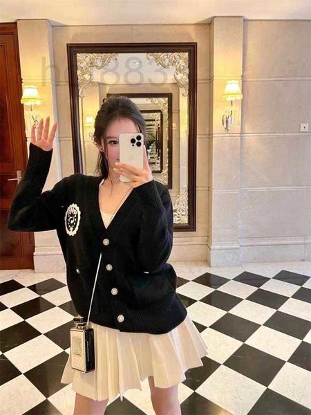 

new 2023 women's cardigan designer jacket women knit letter knit cardigan designer sweater coat knit coat christmas day mother's d, Black;brown