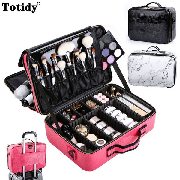 

cosmetic bags female makeup storage boxes professional manicure women makeup organizer cases artist cosmetic bag nail tool make up suitcase