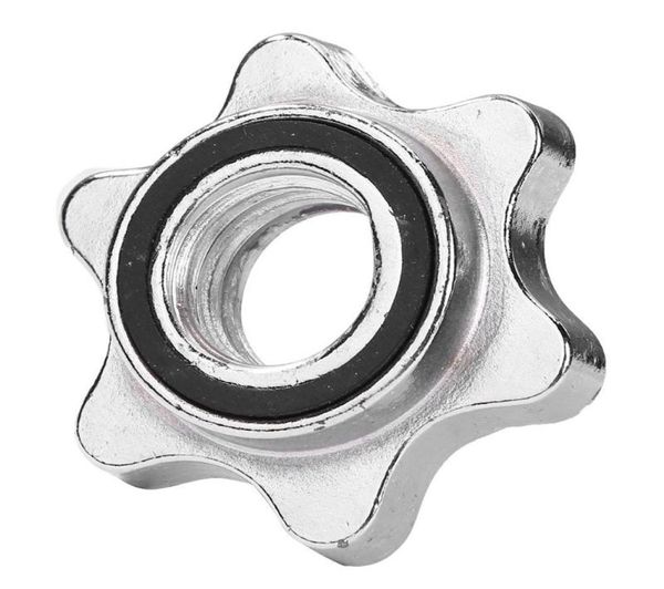 

standard sports hexagon nut round nut barbell bar solid steel spinlock collars clamps dumbell accessory3204594