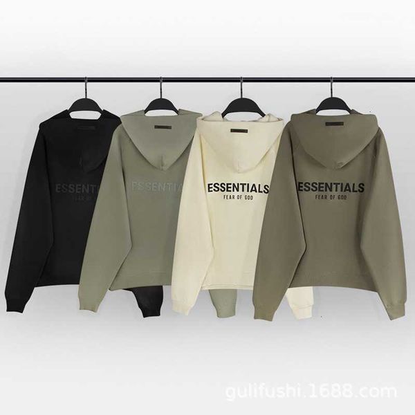 

double line esential hooded pullover men's coat high street loose trend, Black