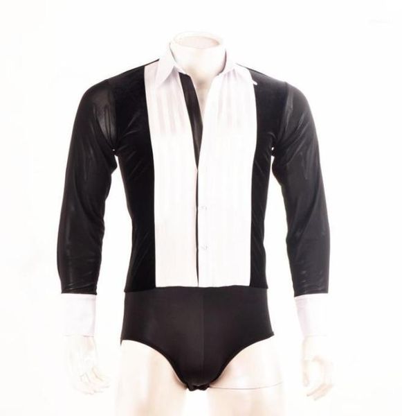 

stage wear 2021 men ballroom dance male black long sleeves latin shirt modern clothing cha charumbasambaspanish wear14850882, Black;red